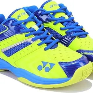 Yonex All England 20 Badminton Shoes neon Lime/Purple Blue UK-9