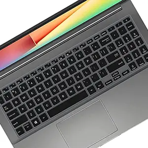 Saco Protector Skin Keyboard Cover Compatible for ASUS Vivobook Ultra K513EA-EJ563TS 15.6 Inch Laptop - Black