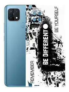 AtOdds - Oppo A15s Mobile Back Skin Rear Screen Guard Protector Film Wrap with Camera Protector (Coverage - Back+Camera+Sides) (Be Different)