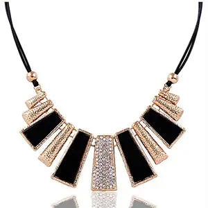 Blingg Glittering Rectangles Necklace Gift for Girls/Women
