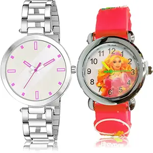 NEUTRON Unique Analog White Color Dial Women Watch - GM238-GC75 (Pack of 2)
