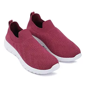 TPENT Comfortable Sports Shoes for Women/Girls with Magenta-6.