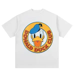 Epiko Donald Duck Club Cartoon Print Womens Oversized Tshirt | Womens Graphic Tshirt | Streetwear Oversized Tshirt