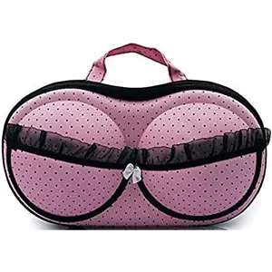 Lingerie Organizer Travel Bag, Underwear Storage, Multi-Color, Pink