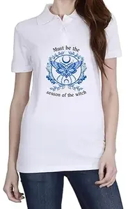 Season of Witch (BLU) White Women Polo T-Shirt