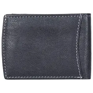 Leatherman Fashion LMN Genuine Leather Black Unisex Wallet (1 Slot)