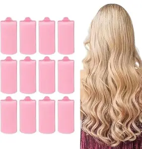 GIRLYZ ATTIRE 12Pieces Foam Sponge Hair Rollers Heatless Hair Rollers Soft Sponge Curlers Hair Styling Hairdressing Tools for Women Girls