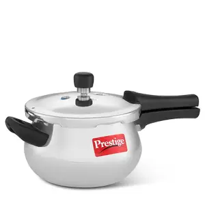 Prestige Deluxe Plus Hard Anodised Aluminium Outer Lid Pressure Cooker Handi, 3 Litre