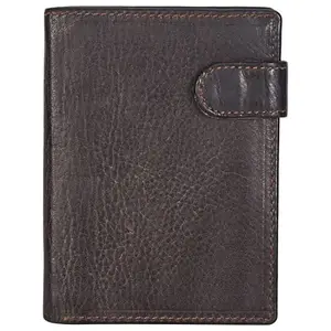 LMN Genuine Leather Brown Note case for Men 10166 (5 Credit Card Slots)
