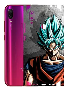 AtOdds AtOdds - Redmi Note 7 Mobile Back Skin Rear Screen Guard Protector Film Wrap (Coverage - Back+Camera+Sides) (Goku)