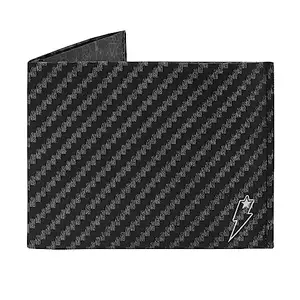 Supervek Carbon Fiber Stitched Paper Slim Wallet for Men - Minimalist Bifold Mens Wallet, Dark Grey Men's Credit Card Wallets - Purse Gifts for Him Husband Boys Gents - RFID Blocking