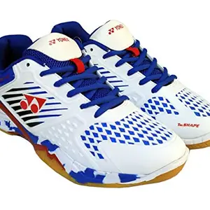 Yonex SuperAce Light Badminton Shoes - White Blue - 8