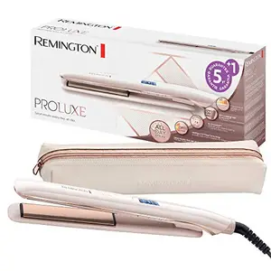 Remington S9100 Proluxe Straightener | 24 Hour Locked In Styles | Intelligent OPTIHeat technology | 5x smoother* with ultimate glide ceramic | 50% straighter hair in one pass
