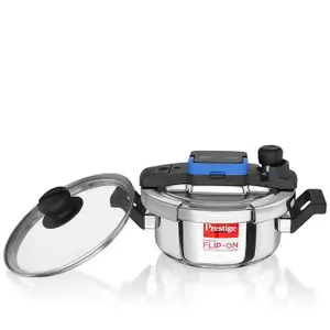 Prestige Svachh FLIP-ON Mini SS Pressure Cooker 18 cm-2 L