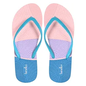 United Colors of Benetton UCB Women's Multi-Layered Comfortable, Mint EVA Flip Flops and house slippers