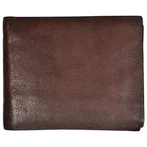 Leatherman Fashion LMN Genuine Leather Men Trendy, Evening/Party Brown Black Wallet 50337 (8 cc Card Slots)