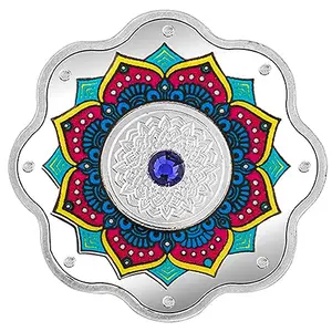 GIVA 999 Sterling Silver Rakshabandhan Coin- 10g| Gifts for Women and Men | with Certificate of Authenticity and 999 Stamp