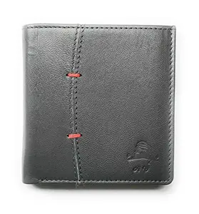 Vaishnavi Mens Genuine Grey Leather Wallet