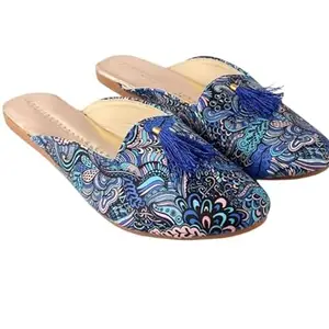 Subra Women Flat (Blue, Numeric_9)