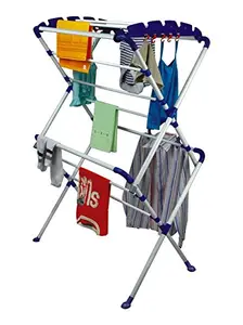 GRAZIA Large pre Assembled Cloth Drying Stand- Foldable Portable- Cloth Dryer Stand - Sumo - Large - Very Easy to Assemble