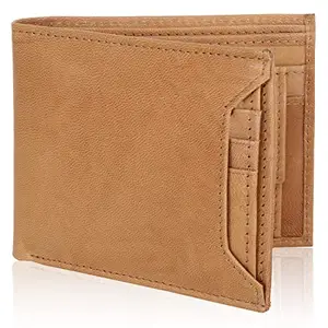 Designer Bugs Men's Genuine Leather RFID Wallet Tan