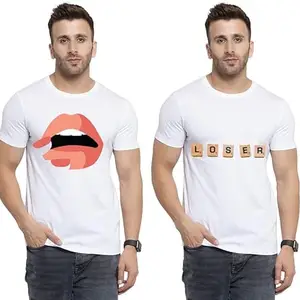 Shree Shyam Textile - Where Fashion Begins | DP-2336 | Polyester Graphic Print T-Shirt | | Pack of 2
