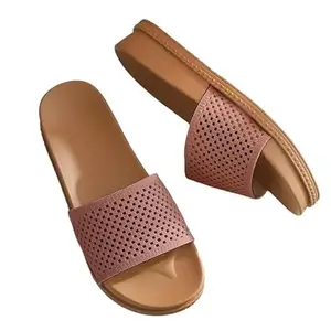 Wolvesden Flip-Flops & Slippers | Home Indoor & Outdoor Soft PU Flip-Flop And Slippers For Women-Pink_7