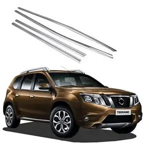 AUTOSMARTLOOK Car Lower Chrome Window Garnish for Nissan Terrano Type - 2 (2017-2018)