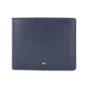 Tommy Hilfiger Miskolc Men Leather Global Coin Wallet - Navy, Card Slot - 4