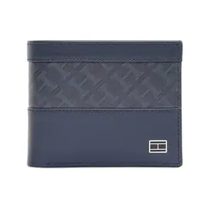 Tommy Hilfiger Men Leather Global Coin Wallet - Navy, (Machrie)