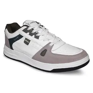 COMBIT Tennis-01 Men's Sports Tennis Shoes | Training & Gym Shoes (White, Olive) 8 UK