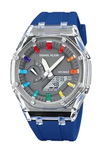 Daniel Klein Grey Analog-Digital Men Watch with Silicone Strap - DK.2100-3