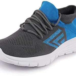 FAUSTO Men's FST KI-6080 GREY-42 Grey Sports & Outdoors Lace Up Running Shoes (8 UK)