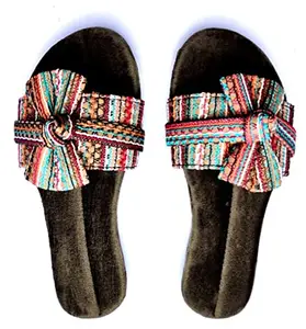 FASHION CARNIVAL Fashion Designer Handicraft Girls & Women Slip-On Flip-Flops Sandals