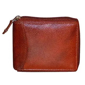 Style98 Shoes Pure Leather Men's Slim Wallet with Card Holder and Coin Pocket (Bombay Brown)
