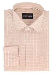 MARK & ALBERT Men's Cotton Formal Shirt