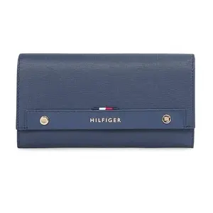 Tommy Hilfiger Valeriya Women Flap Wallet with Sling - Navy, No. of Card Slot : 8