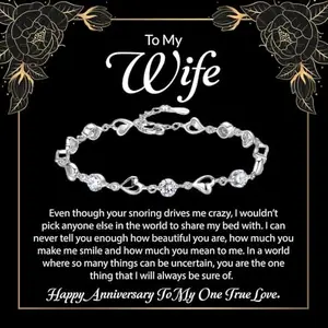 Bling Queen Personalized Jewellery Gift|The Certainty in My Life, Charming Keepsake Jewellery with Warm Anniversary Wishes|Gift from Husband|Wedding Day Present|Love Celebration Gift