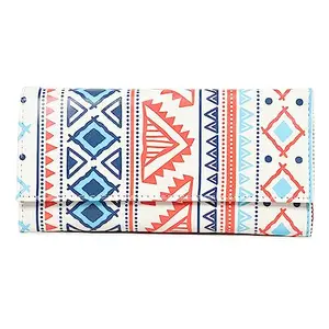 ShopMantra Wallet for Women's | Women's Wallet |Clutch | Vegan Leather | 11 Cards 1 ID Slot | 2 Notes and 1 Coin Compartment |Magnetic Closure | Multicolor.