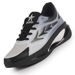 FAUSTO Men's Sports Running Sneakers|Memory Cushion and Anti-Skid Bounce Back Phylon Sole|All Day Comfortable Walking Shoes|Gym and Training Shoes