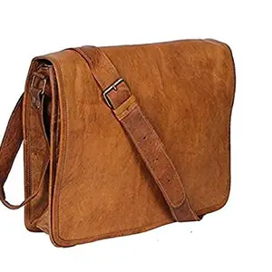 ZNT Leather Laptop Messenger Office Bag by Znt Bags (Rose Brwon)