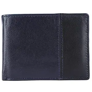 Leather Junction RFID Blocking Navy Color Men's Wallet Genuine Leather (27131100)