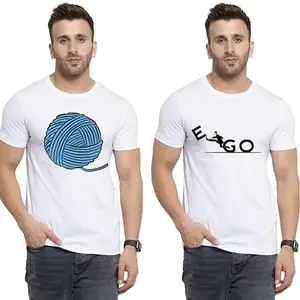 SST - Where Fashion Begins | DP-6990 | Polyester Graphic Print T-Shirt | for Men & Boy | Pack of 2