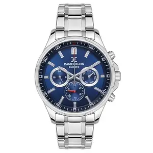 DANIEL KLEIN Stainless Steel Analogue Blue Dial Men's Watch-DK.1.13545-2