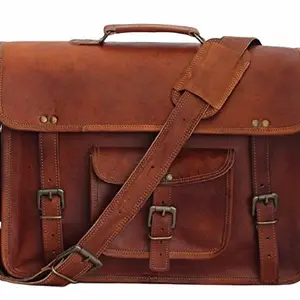 Znt Bags,Men's 13" Laptop Sleeves Tan Leather Messeenger Bag …