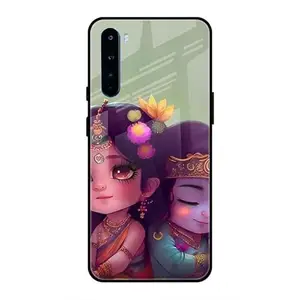 Techplanet -Mobile Cover Compatible with ONEPLUS NORD GOD Premium Glass Mobile Cover (SCP-266-gloneplusnord-118) Multicolor