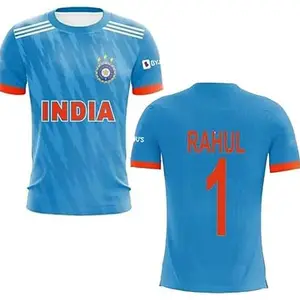 India ODI Cricket Team Official World Cup Jersey 2023 for Kids & Boys(X-Large 42,R1)