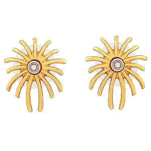 Estele Gold Plated Designer Stud Earrings Collection for Girls & Women's