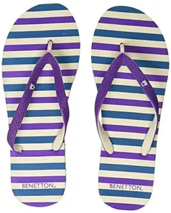 United Colors of Benetton United Colors of Benetton Women Purple Flip-Flops-5 UK (38 EU) (6 US) (19A8CFFPL401I)