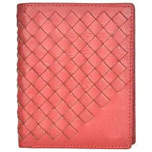 Leatherman Fashion LMN Boys Casual Red Genuine Leather Wallet (4 cc)